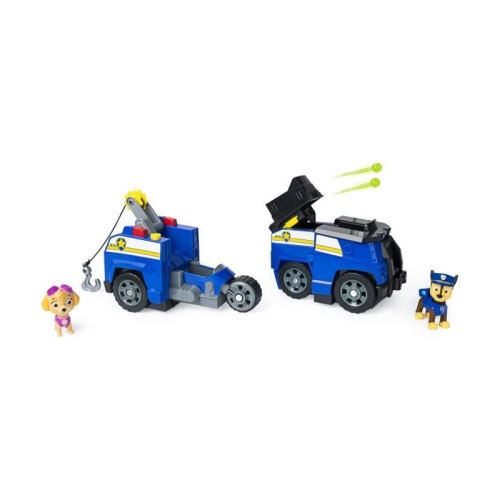 PAT PATROUILLE Véhicule 2 en 1 SPLIT UP + 2 figurines - Chase