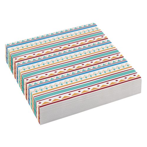 Amscan serviettes Tepee & Tomahawkde table 25 x 25 cm papier 20 pièces