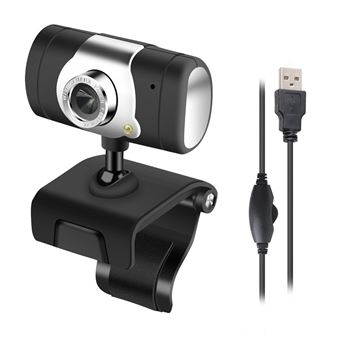 15€ sur Webcam HD USB Avec microphone Pour PC de bureau d'ordinateur  portable-Noir - Webcam - Achat & prix