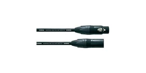 XLR Câble de liaison [1x XLR femelle - 1x XLR mâle] 1.5 m noir Cordial CPM 1,5 FM-FLEX