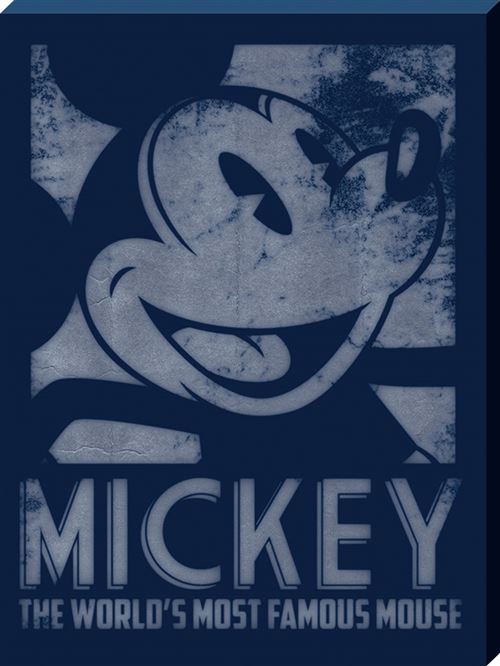 Mickey Mouse imprimée Most Famous Mouse 60 x 80 x 3.8 cm