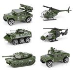 Char RC Mini Tank Buosha - 1/72 Scale - 4 Canaux - Lumière Et Son - 12x5x4cm - Piles Incluses
