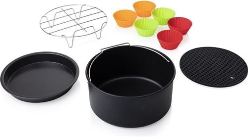 Princess Set d'accessoires de friteuse 10 pcs 5,2 L Métal et silicone