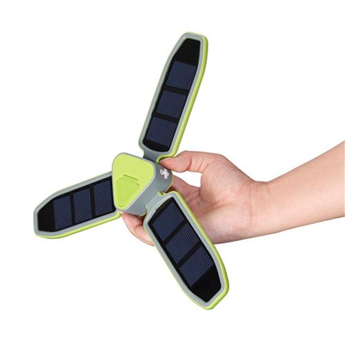 Lanterne de Camping Solaire à Eclairage LED Pliable (Orange)