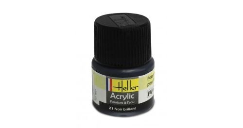 Heller Multicolore Peinture Acrylique Noir Brillant 9021 - Image 1