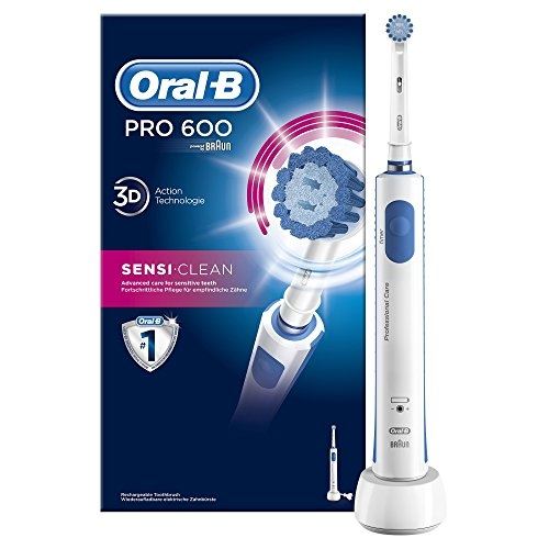 Oral-b pro 600 brosse à dents electrique avec technologie braun