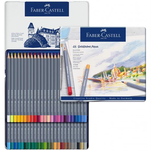 Boîte de 48 crayons de couleur aquarellable Goldfaber Faber Castell