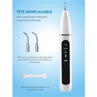 11€03 sur Detartreur dentaire Kinseibeauty ultrasons soin blanchiment dents  Anti Tartre - Noir - Achat & prix