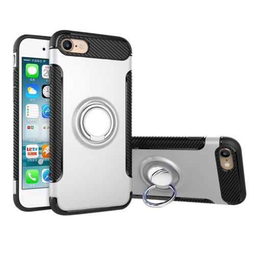 iPhone 6 & 6s Coque Plastique TPU Combinaison support Magnétique Argenté ALS47771