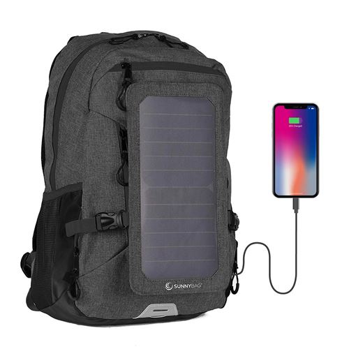 SunnyBAG Explorer+ Sac à Dos pour Ordinateur Portable Panneau Solaire Amovible 6Watts Port de Charge USB Énergie Solaire