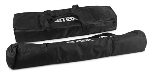 Deux Sacoches Larges Max Ac150 - Housse De Protection Pour Max Partybars, Couleur Noir