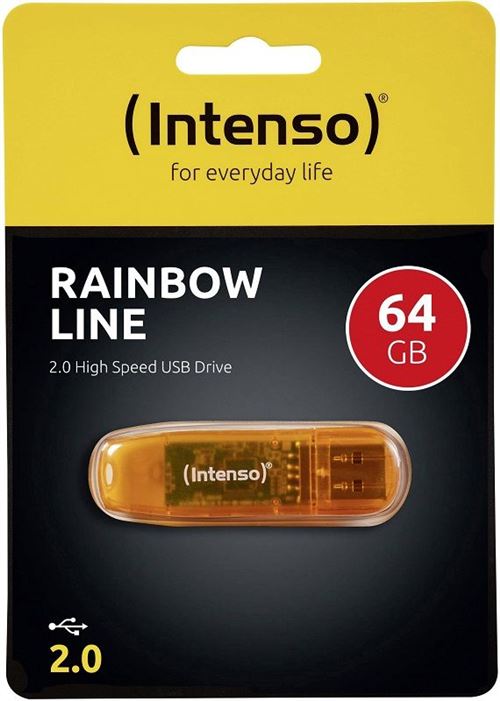 INTENSO Cl&eacute; USB pour  Rainbow Line 64Gb 