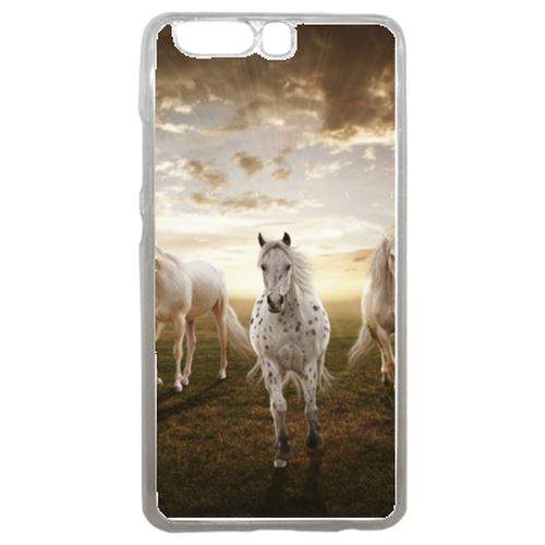 Coque Sunset Horses Compatible P10 Transparent