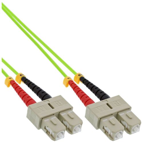 Câble duplex optique en fibre InLine® SC / SC 50 / 125µm OM5 1m