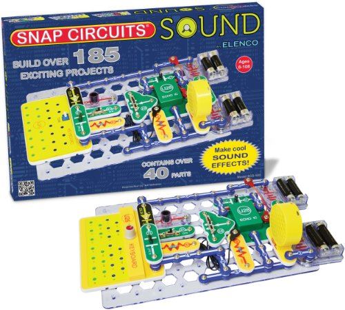 Snap Circuits Sound Electronics Exploration Kit | 185 Fun STEM Projects | 4-Color Project Manual | 40+ Snap Modules | Unlimited Fun