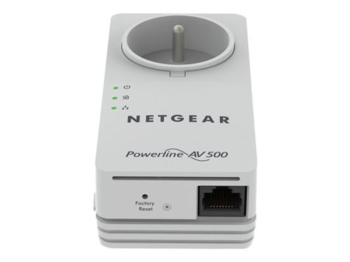 Netgear Powerline Xavb5401 - Kit D'Adaptation Pour Courant Porteur - Gige, Homeplug Av (Hpav), Ieee 1901 - Branchement Mural (Pack De 2)
