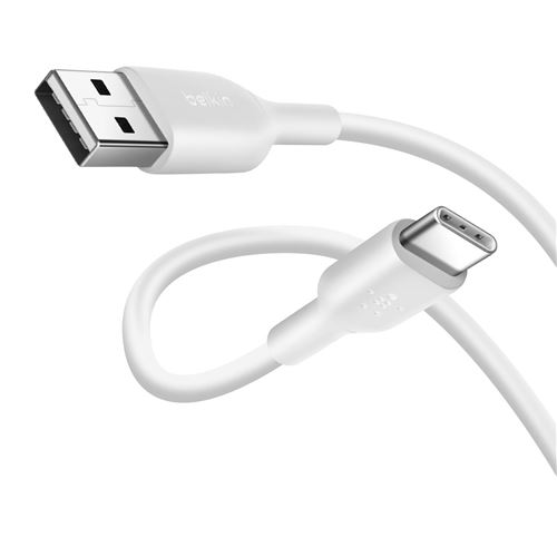 Belkin BOOST CHARGE - Câble USB - 24 pin USB-C (M) pour USB (M) - 3 m - blanc