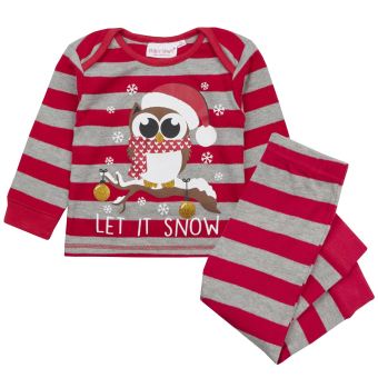Ensemble De Pyjama De Noel Pour Bebes Let It Snow 6 9 Mois Autres Vetements Achat Prix Fnac