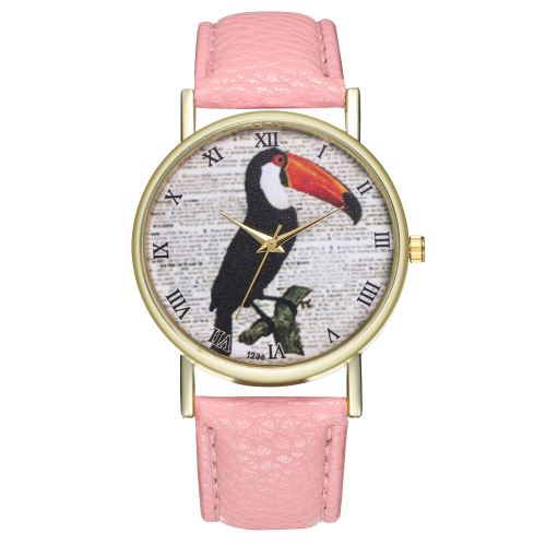 Toucan classique authentique montre montre animal montre femme montre montre à quartz T236-Arose