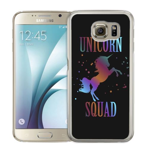 Coque pour Samsung Galaxy S7 unicorn squad licorne