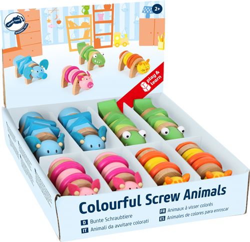 Présentoir Animaux À Assembler Colorés