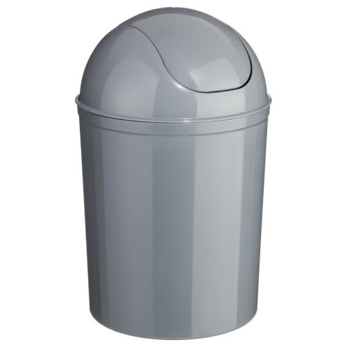 Paris prix - poubelle de salle de bain gris 7l