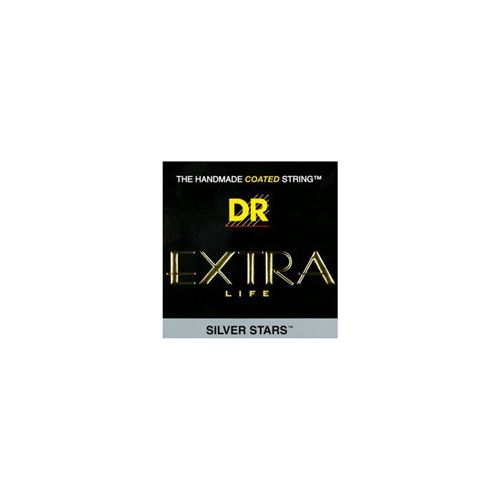 Jeu de cordes guitare électrique DR Extra Life Silver Star Medium SIE10
