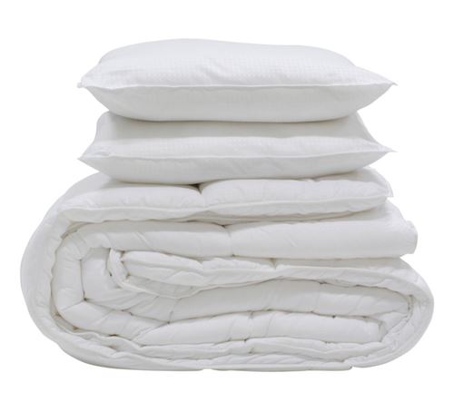 Couette 240x260 400gm .+ 2 Oreillers : 60x60cm