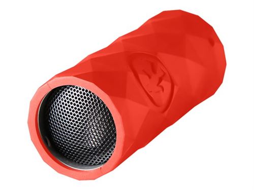 Outdoor Technology Buckshot - Luidspreker - voor draagbaar gebruik - draadloos - Bluetooth - rood