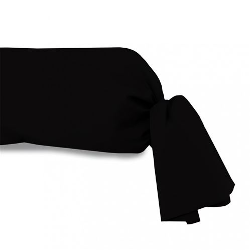 Taie de traversin uni 85x185 cm ZZZ noir