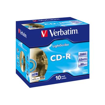 Verbatim LightScribe CD-R x 10 700 Mo 
