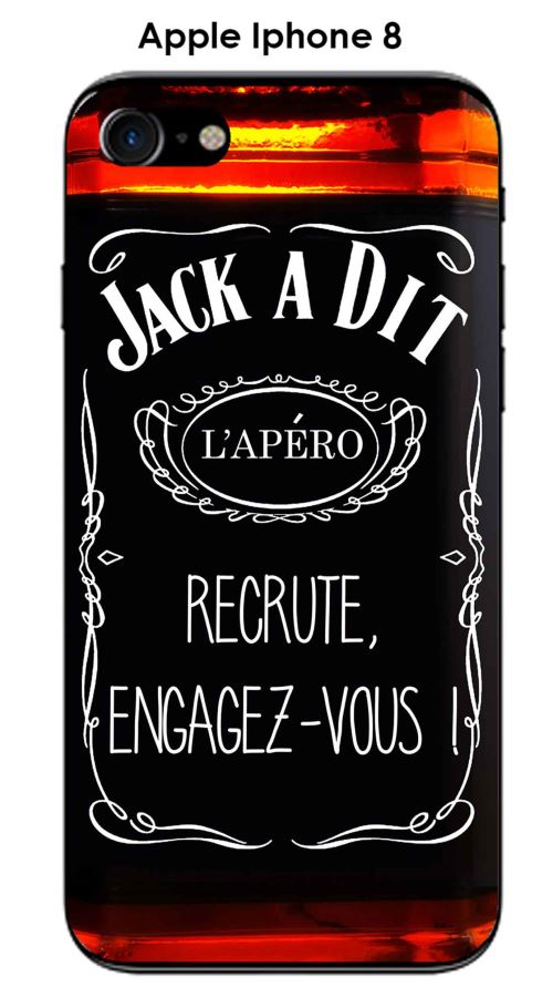Coque Apple Iphone 8 design Jack à Dit L'apéro