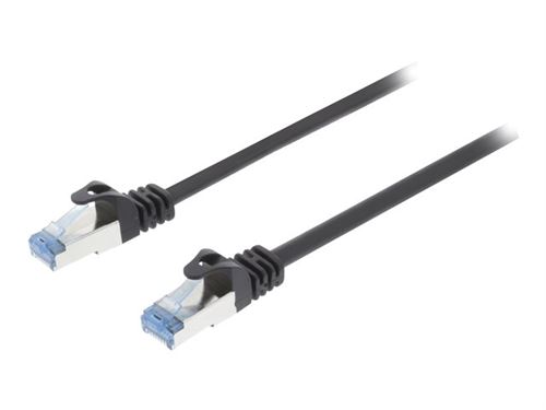 Valueline VLCP85320B100 Câble de réseau Cat6a S / ftp Rj45 (8/8) Mâle - Rj45 (8/8) Mâle 10,0 M Noir