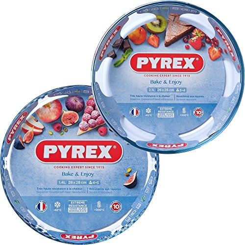 Moule à tarte 28 cm et moule à manqué 26 cm pyrex 913s041 7045