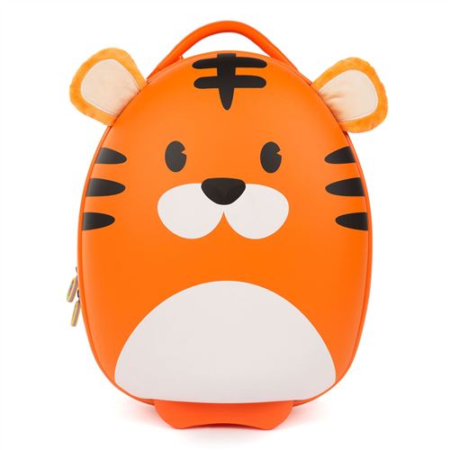 Boppi Tiny Trekker Valise de voyage Bagage cabine Valise à roulettes légère Bagage à main à roulettes de 17 litres - Tigre