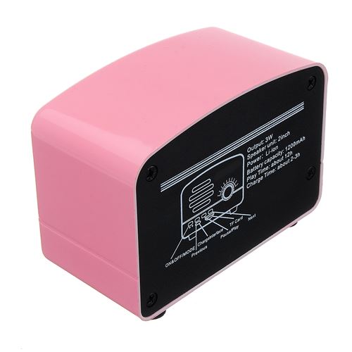Rose / bleu / noir / bois olor portable rétro rétro haut-parleur radio sans fil rose