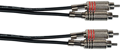 Câble audio Yellow Cable 2 RCA vers 2 RCA de 1 mètre pour connexion stéréo de microphones et équipements sono - Image 3