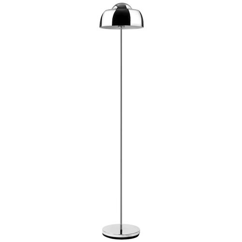dia lampadaire en métal - ø 29 x h 150 cm - chromé