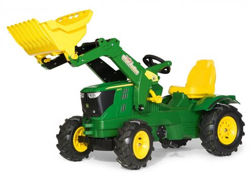 Rolly Toys tracteur escaliers RollyFarmtrac John Deere 6210R LB vert