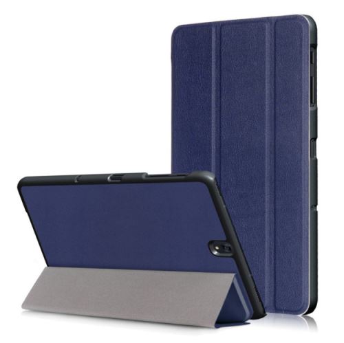 WISETONY® Étui en PU tri-pliure avec support pour votre Samsung Galaxy Tab S2 T710/T715/T713 8.0 - Bleu foncé