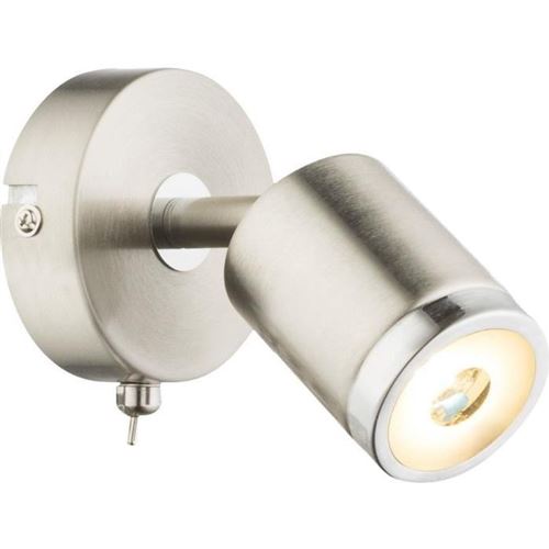 Globo spot led nickel mat l14 x l8 x h12 cm - satiné globo lighting 56958-1
