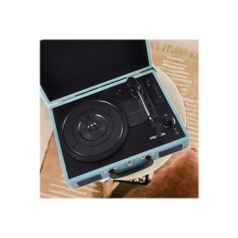 Platine Vinyle VC400 - Tourne-disque - Bluetooth - Lecteur et convertisseur  de vinyle - Bleu au meilleur prix