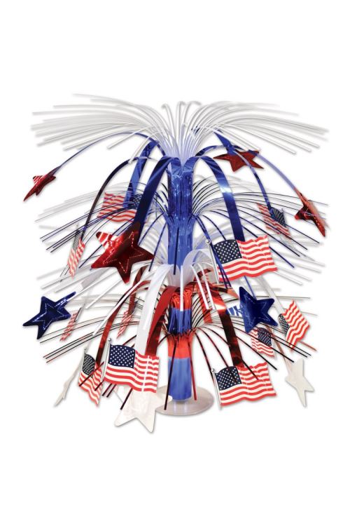 Decoration En Cascade Drapeaux Usa - Multicolores