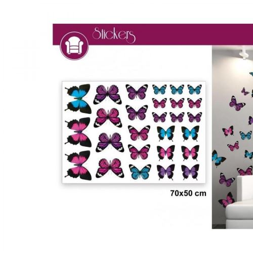 Vente / achat Sticker Papillon Et Fleurs -sticker328 -57*98 cm