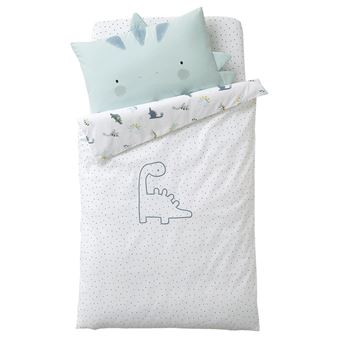 Sur Housse De Couette Bebe Petit Dino Blanc Bleu 100x1 Vertbaudet Parure De Lit Bebe Achat Prix Fnac