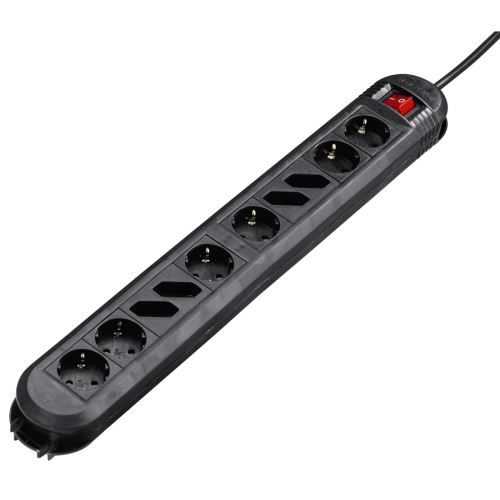 Bloc multiprises Colour, 10 prises, 3m, Noir