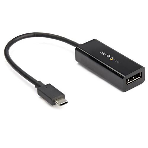 startech usb c to displayport adapter 8k 30hz - hbr3 adapter noir