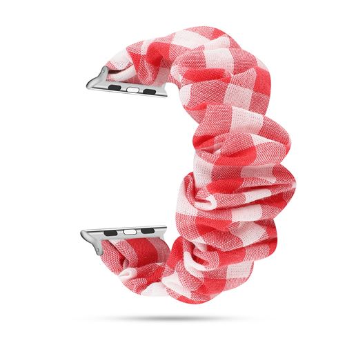 Bracelet de montre en tissu élastique pour Apple Watch Series 6/ SE/ 5/ 4 40mm - Rouge