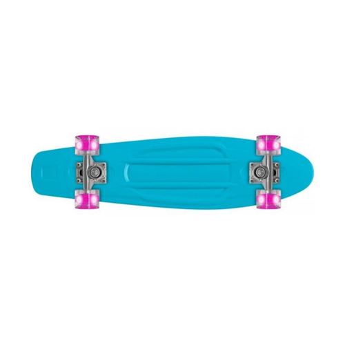 PROHIBITION Skateboard 22' Retro Plastic W/F0000 - Roues Lumineuses - Bleu