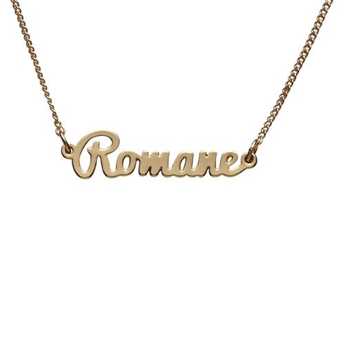 Bracelet dore prenom Romane Draeger la carterie Or